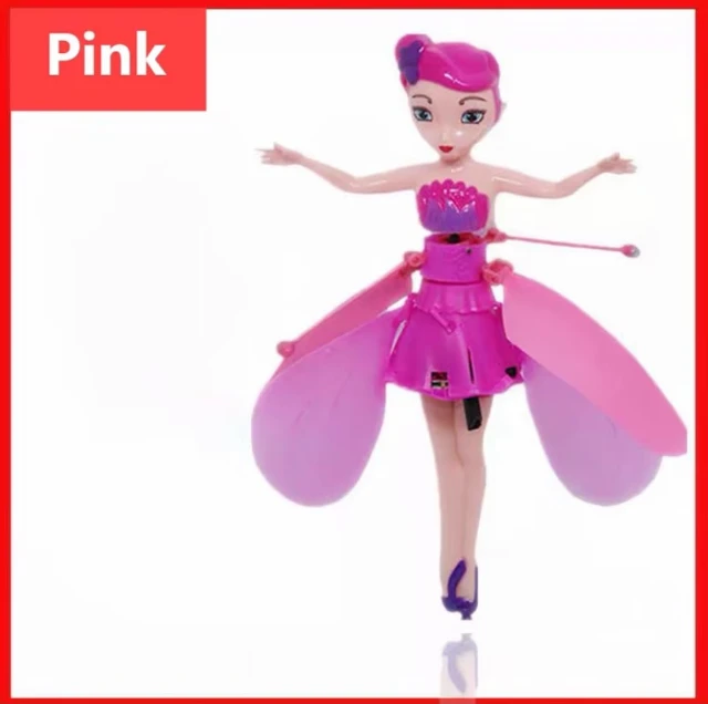 Foto asli produk mainan peri terbang pink
